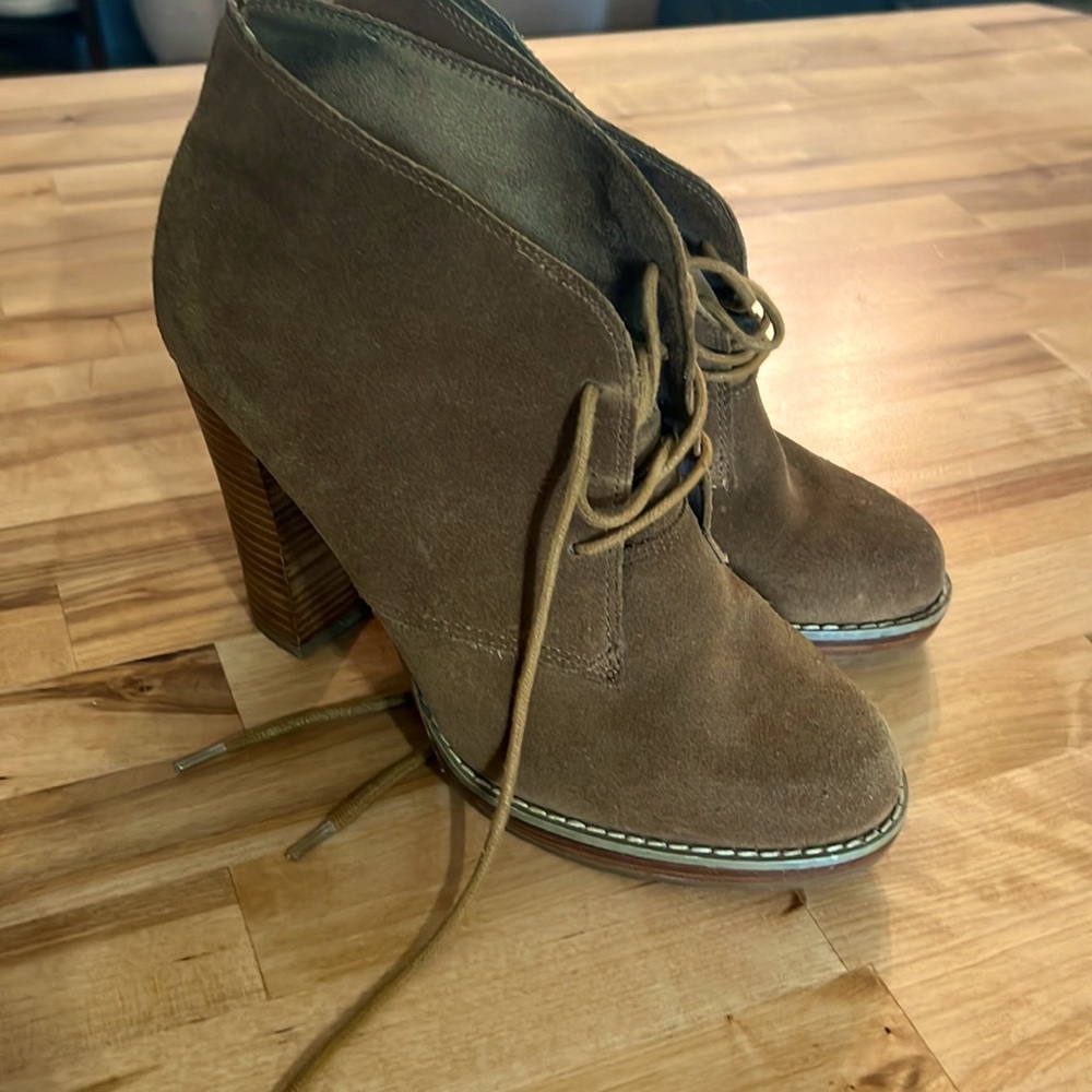 Aldo suede chunky heels